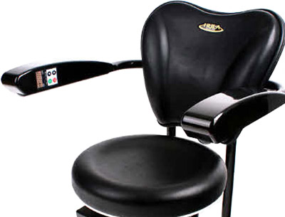 인체공학적 디자인의 안장과 등받이