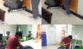 스크린골프장 보행식바닥청소장비